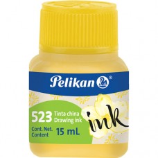 TINTA CHINA PELIKAN 523 15 ML. AMARILLO PZA         [E50]