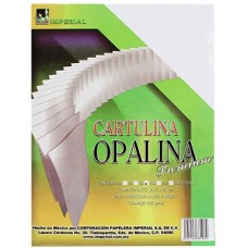 CARTULINA IMPERIAL OPALINA BLANCO CARTA PREMIUM C/100 PZAS.