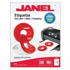 ETIQUETA JANEL LASER/INKJET MOD  5931  C/25 50 ETIQ P/CD         [E20]