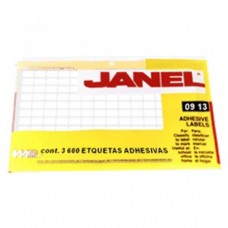 ETIQUETA JANEL BLANCA 09 X 13  # 1                         [E20]