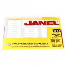 ETIQUETA JANEL BLANCA 09 X 52  # 26                        [E20]