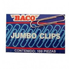 CLIP JUMBO BACO CAJA C/100 PZAS.ZINCADO            [C100]