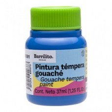 PINTURA BARRILITO TEMPERA  37 ML. AZUL TURQUEZA       [E6 C180]