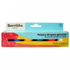 PINTURA BARRILITO TEMPERA KIT 6 PZ 15 ML.             [E12 C72]