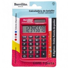CALCULADORA BOLSILLO BARRILITO 8 DIG 8045 PZA.             [E12 C24]