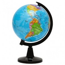 GLOBO TERRAQUEO BARRILITO 10.6 CMS  C/ BASE DE PLASTICO PZA
