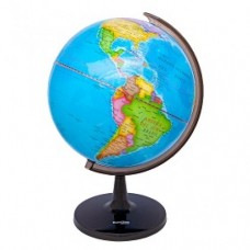GLOBO TERRAQUEO BARRILITO 32 CMS  C/ BASE DE PLASTICO PZA