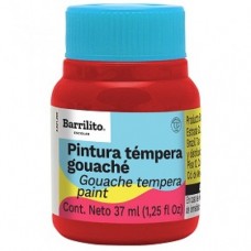 PINTURA BARRILITO TEMPERA  37 ML. ROJO                [E6 C180]