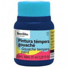 PINTURA BARRILITO TEMPERA  37 ML. AZUL COBALTO        [E6 C180]