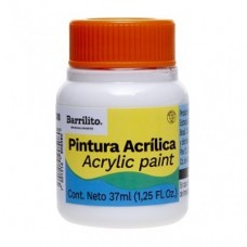 PINTURA BARRILITO ACRILICA 37 ML. BLANCO              [E6 C180]