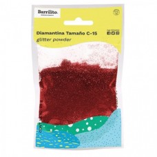 DIAMANTINA BARRILITO DE 50 GRS  C-15  ROJA PZA