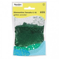 DIAMANTINA BARRILITO DE 50 GRS  C-15  VERDE BANDERA PZA