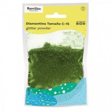 DIAMANTINA BARRILITO DE 50 GRS  C-15 VERDE LIMON  PZA