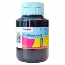 PINTURA TEMPERA   GOUACHE 500 ML  NEGRO               [E3 C12]