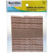 PALITOS BARRILITO NATURAL PARA ARMAR  C/50            [E0 C0]