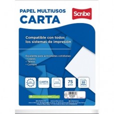 PAPEL SCRIBE BOND BLANCO MULTIUSOS CARTA   C/50  H   [E48]