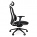 SILLA EJECUTIVA ORGANIC C/BRAZOS MESH Y TELA NEGRA BASE NEGRA PZA