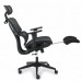 SILLA EJECUTIVA H10 C/BRAZOS Y DESCANSA PIES 3D MESH NEGRA PZA