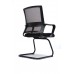 SILLA VISITA TRINEO C/BRAZOS CON MESH NEGRO SILLA VISITA TRINEO C/BRAZOS CON MESH NEGRO