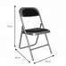 SILLA VISITA PLEGABLE MOD 1800 METALICA NEGRO