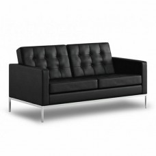 SILLON BRAUN 2 PLAZAS VINI PIEL NEGRO