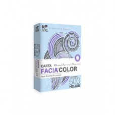 PAPEL FACIA BOND PASTEL AZUL    CARTA C/500 HJS