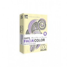 PAPEL FACIA BOND PASTEL CANARIO CARTA C/500 HJS