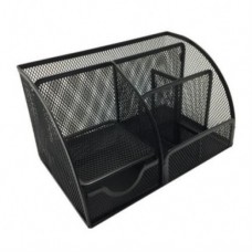 ORGANIZADOR DE ESCRITORIO NEXTEP MESH 7 SEC NEGRO PZA