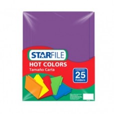 FOLDER STARFILE HOTCOLOR CARTA MORADO  C/25 PZAS.   [C20]