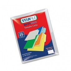 FOLDER STARFILE BITONO CARTA GRIS      C/25 PZAS.   [C20]