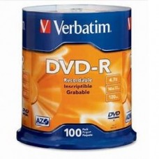 TORRE DVD-R VERBATIM 4.7 GB 16X BLANCO INK IMPRIMIBLE C/100 PZAS