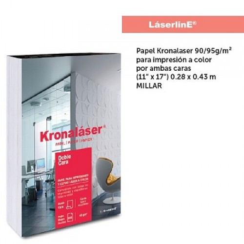 PAPEL KRONALASER 90/95g/m² 28 x 43 m PAQ C/1000 H