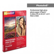 PAPEL FOTOGRAFICO GLOSSY HIGH GLOSS CARTA C/50 PZA