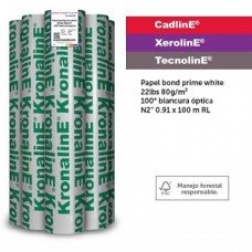 PAPEL BOND PRIME WHITE N2 80 GMS 0.91 X 100 MTS RL