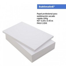 PAPEL PARA SUBLIMACION 100 GMS 0.280 X 0.43 MTS C/250 HOJAS