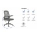 SILLA OPERATIVA E107 MESH TELA NEGRO Y ESTRUCTURA NEGRO PZA