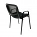 SILLA VISITA GENOVA C/BRAZOS MESH NEGRO